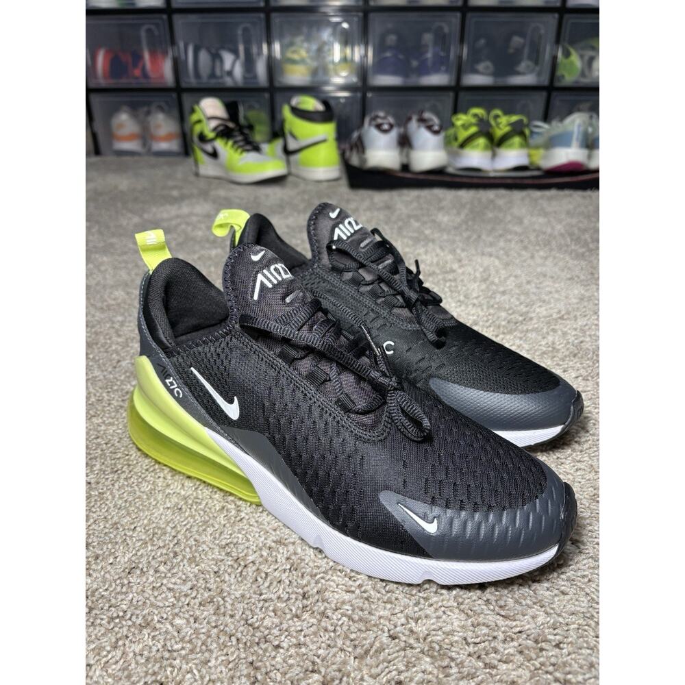 Nike Air Max 270 Light Lemon Twist/Black/White Mens Size 9.5 AH8050-703 NEW - Picture 3 of 5